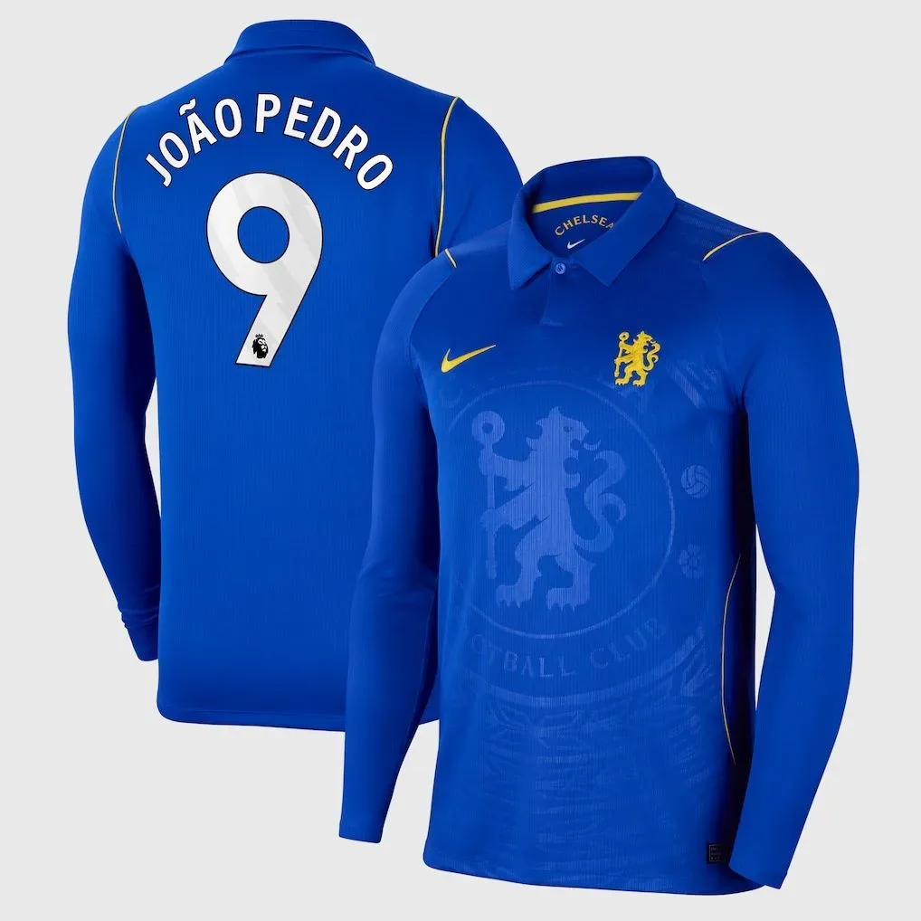João Pedro #9 Chelsea Home Jersey 26/27 – Blue – Long Sleeve