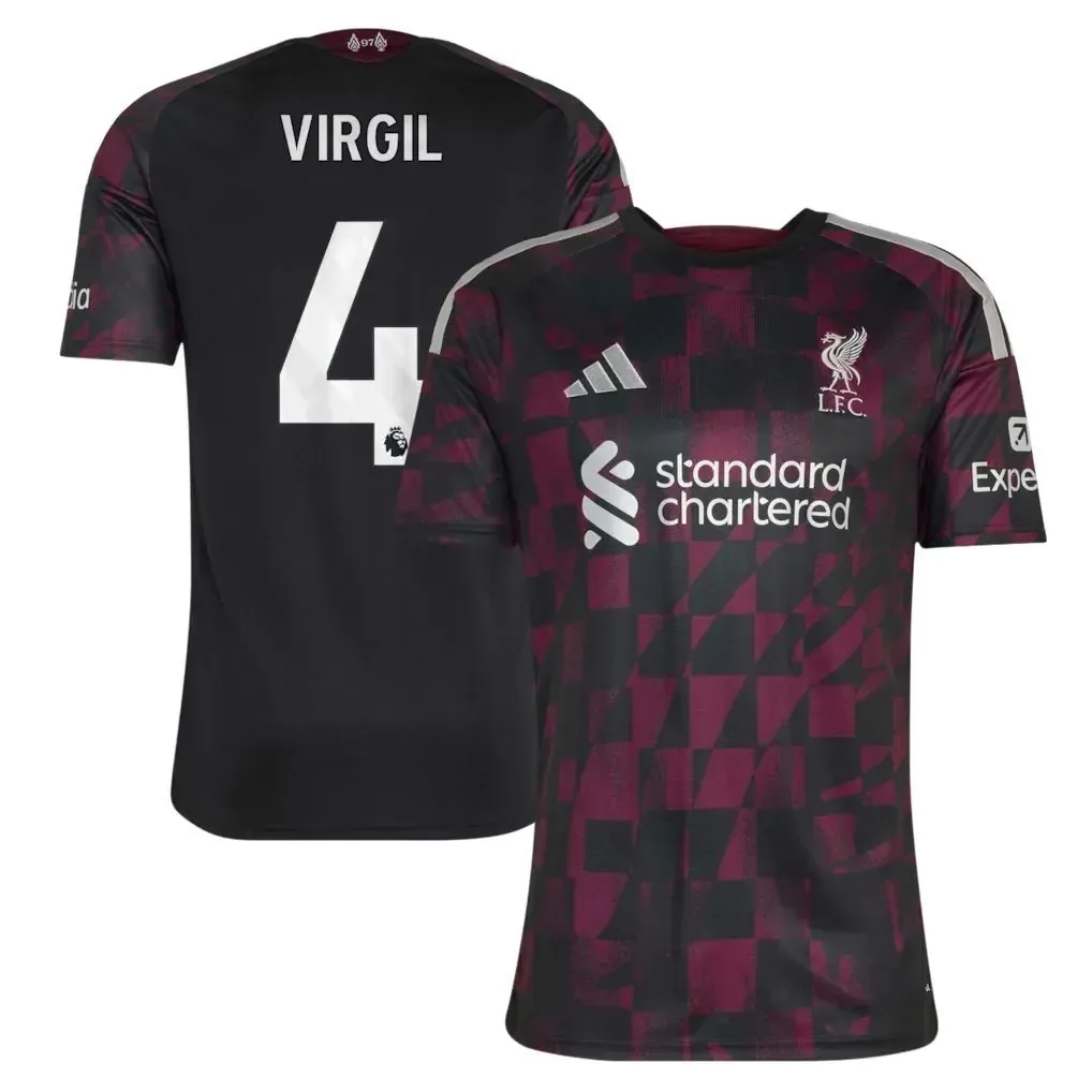 Virgil #4 Liverpool Third Jersey 26/27 – Black