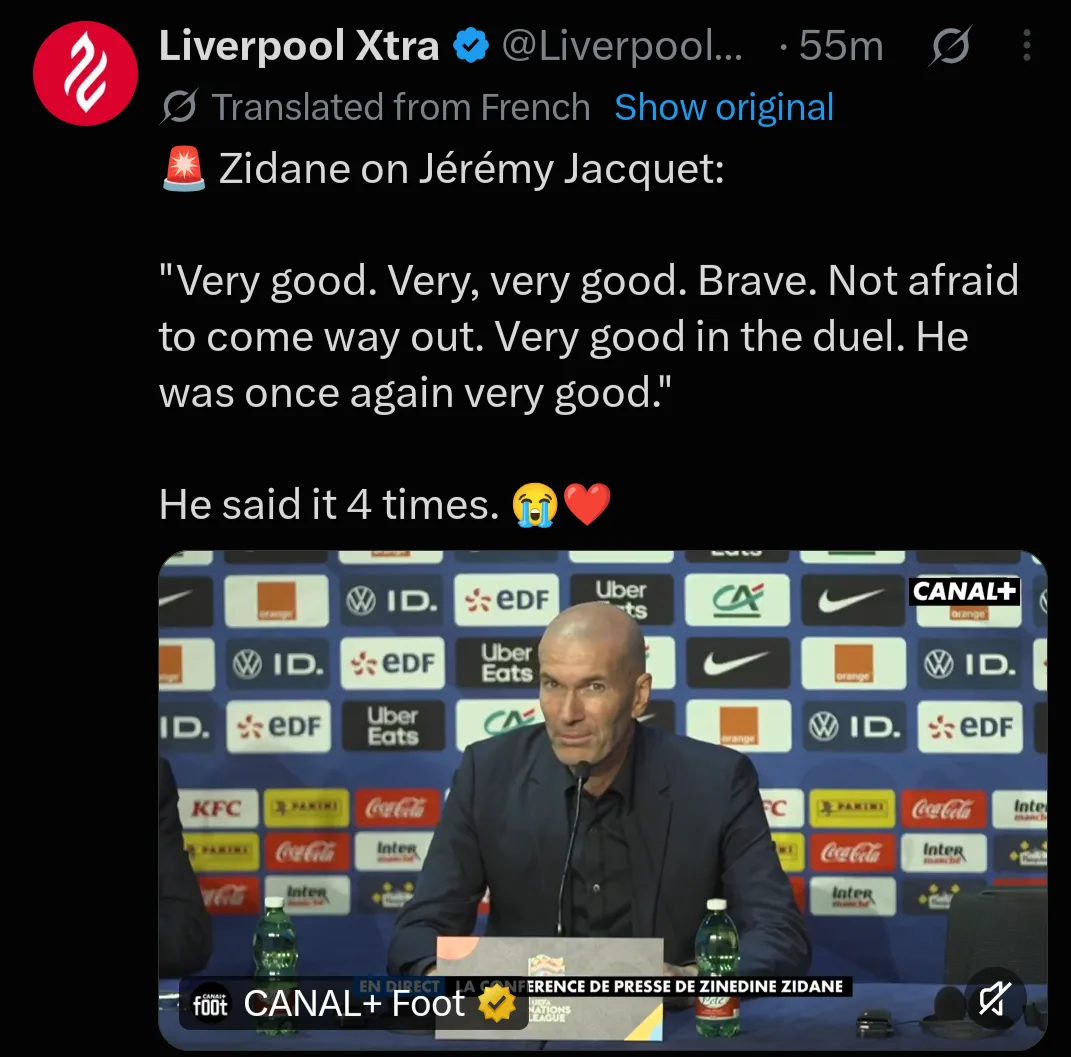 Zidane Loves Jacquet: Should Liverpool Move for Him?