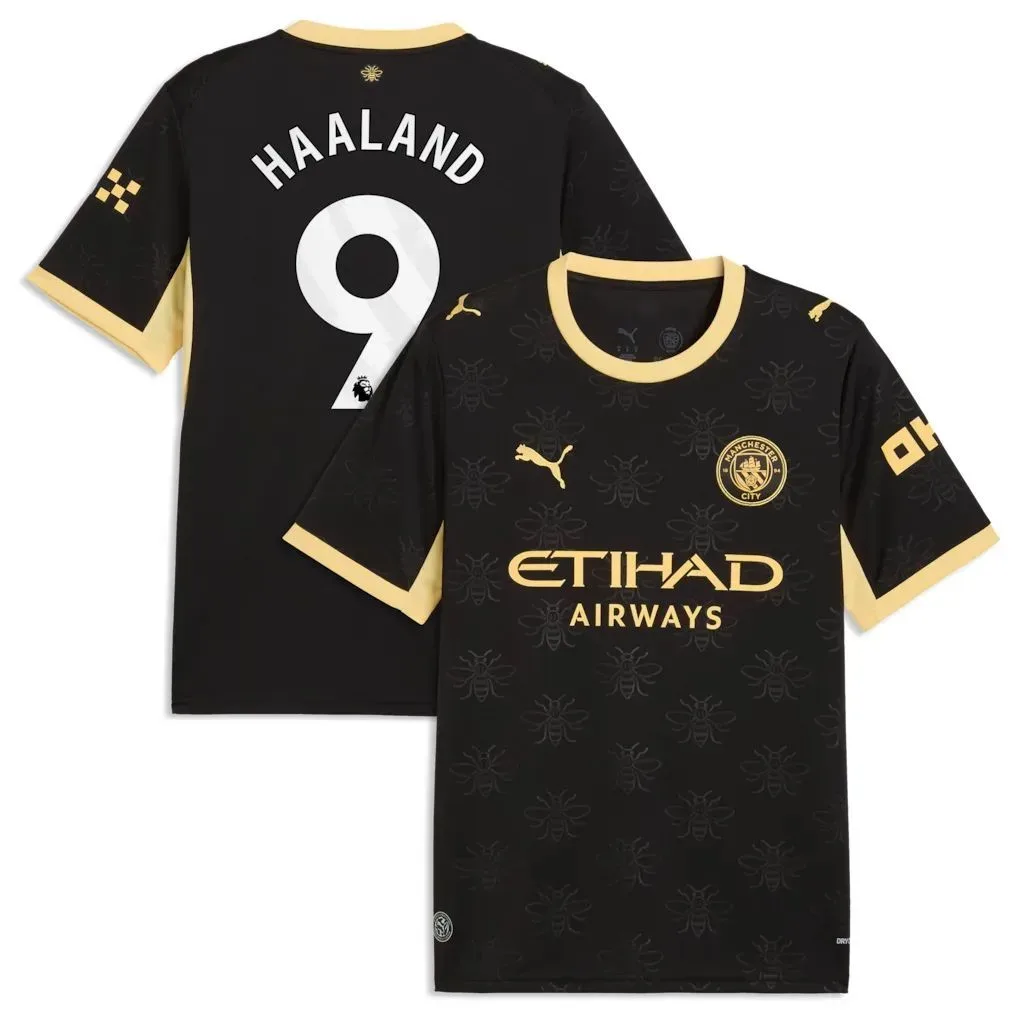 Haaland #9 Manchester City Away Jersey 26/27 – Black