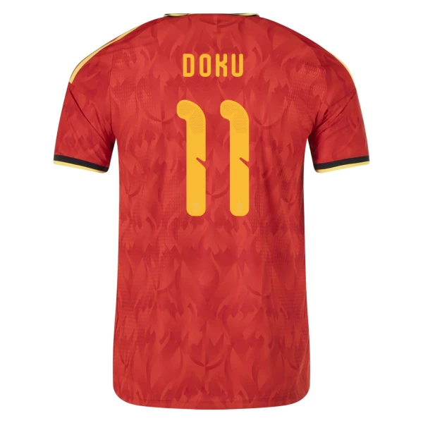 Jérémy Doku Belgium 2026/27 Adidas Authentic Home Jersey