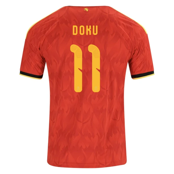 Jérémy Doku Belgium 2026/27 Adidas Home Jersey