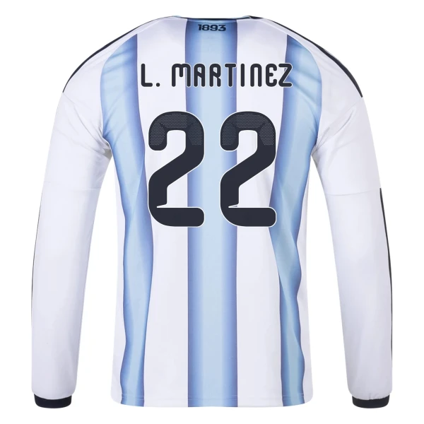 Lautaro Martínez Argentina 2026/27 Adidas Long Sleeve Home Jersey