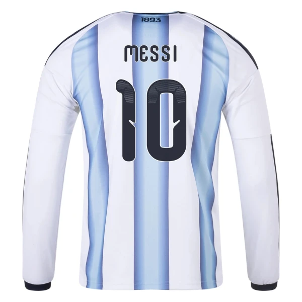 Lionel Messi Argentina 2026/27 Adidas Long Sleeve Home Jersey