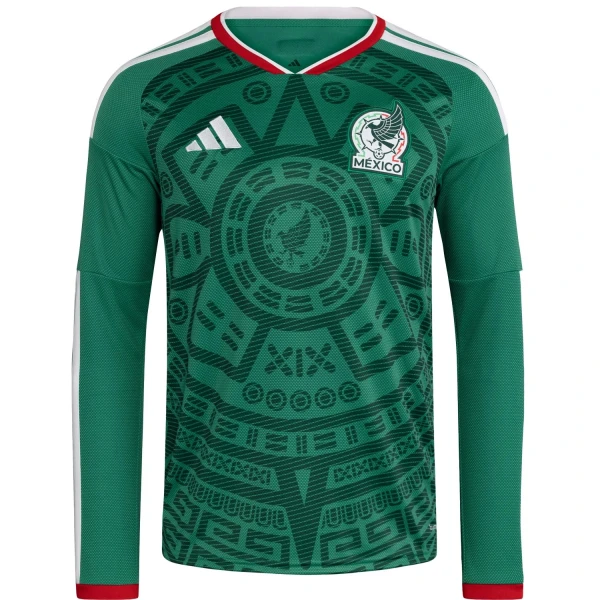 Mexico 2026 Adidas Long Sleeve Home Jersey