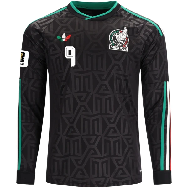 Raul Jimenez Mexico 2026 Adidas Long Sleeve Authentic Third Jersey