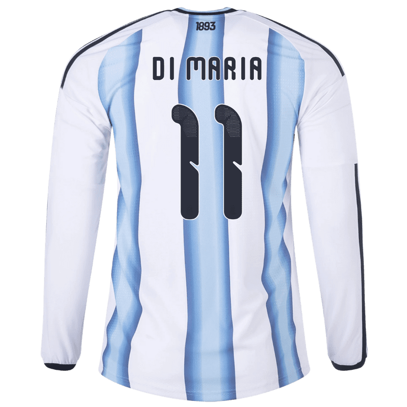 Ángel Di María Argentina 26/27 Long Sleeve Authentic Home Jersey