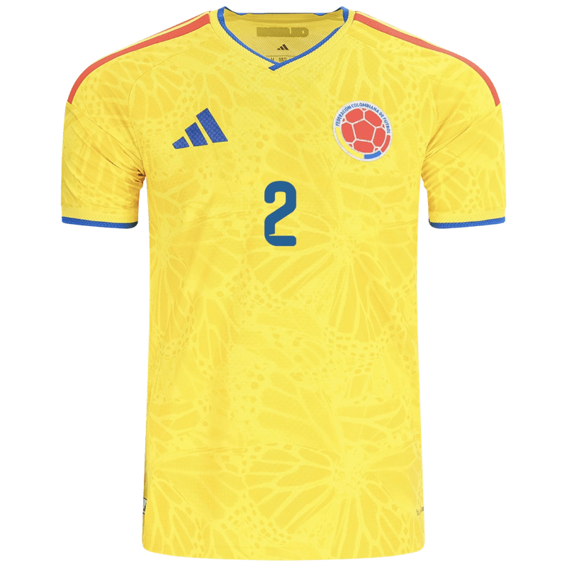 Daniel Muñoz Colombia 26/27 Authentic Home Jersey — view 2