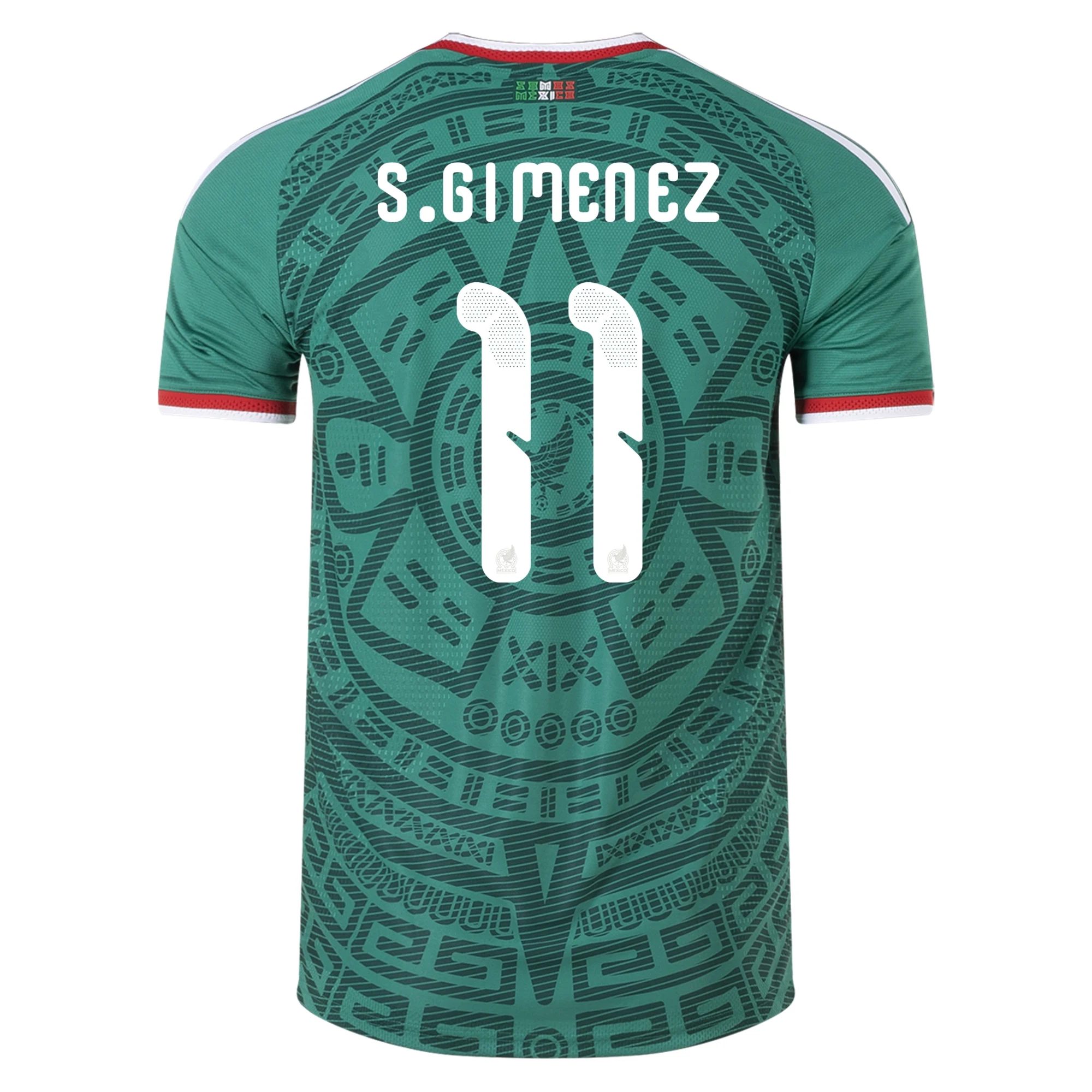 Santiago Giménez Mexico 26/27 Authentic Home Jersey