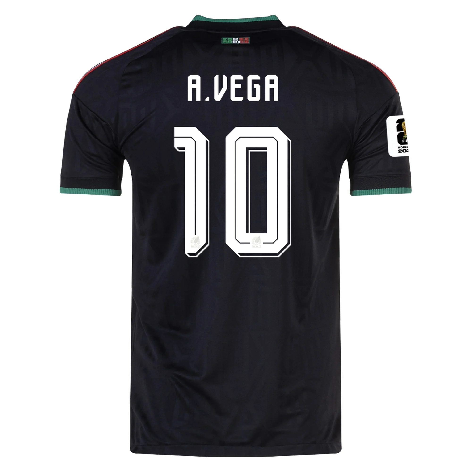 Alexis Vega Mexico Third Jersey 2026 – Black – Authentic