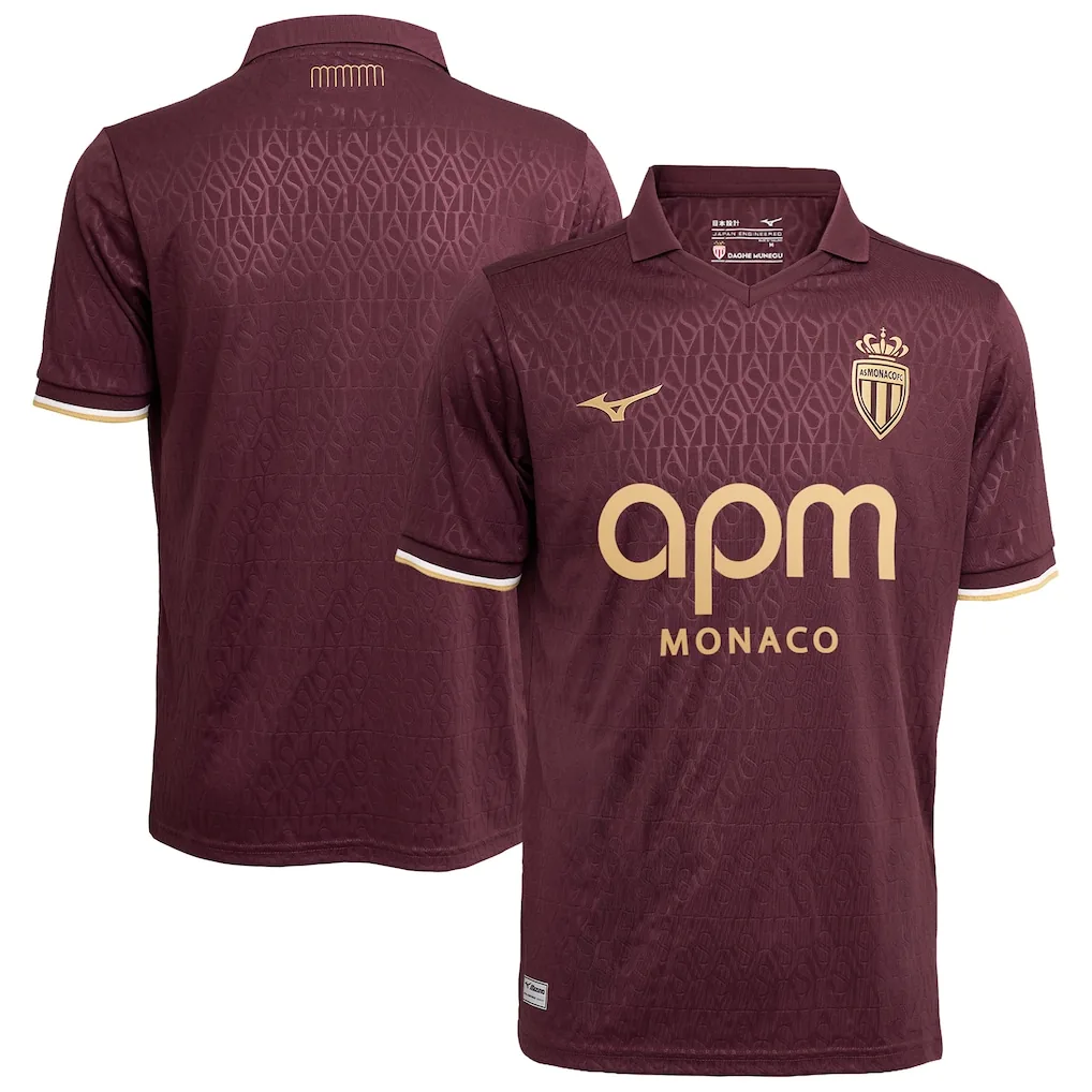 AS Monaco Bortetrøy 26/27 – Burgund