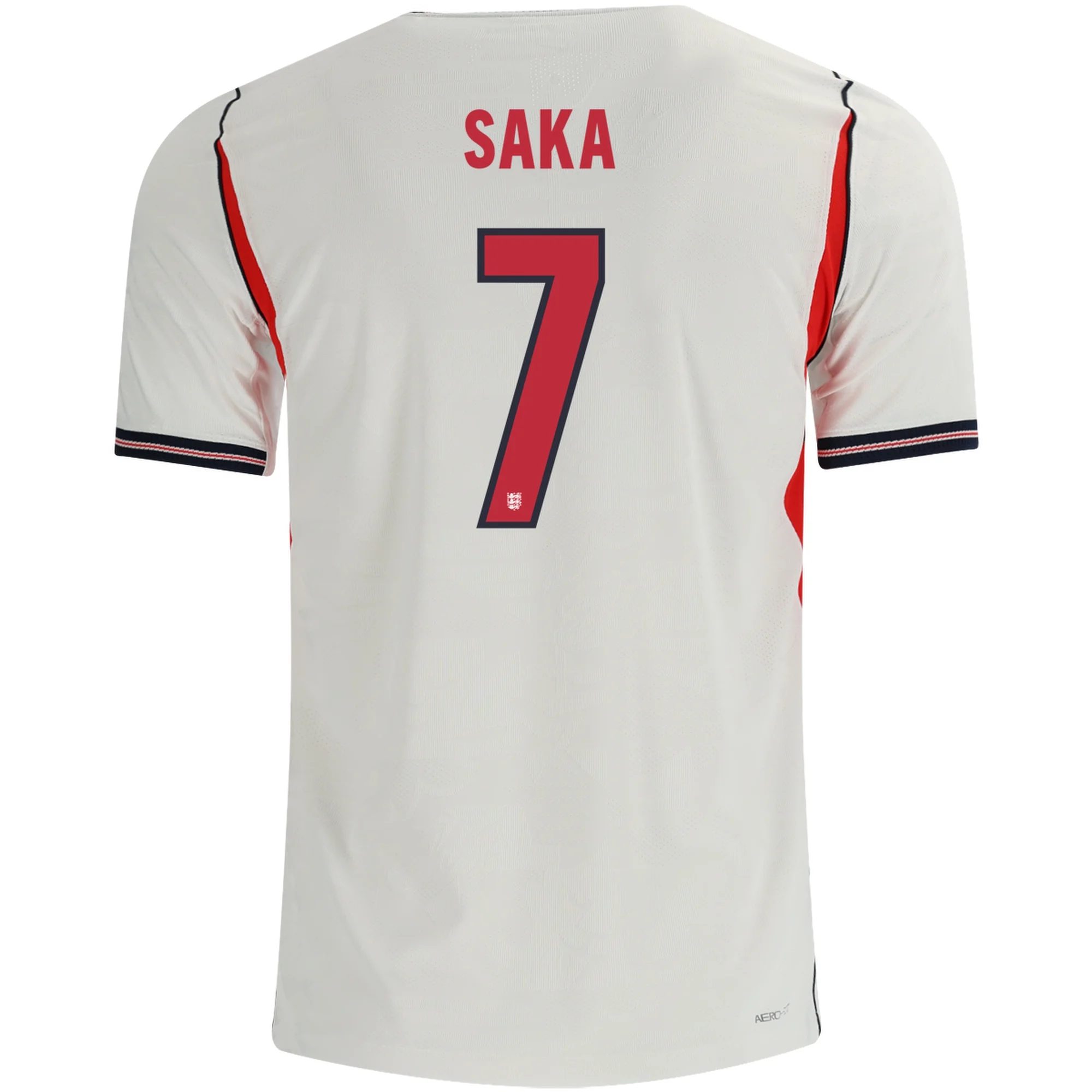 Bukayo Saka England Home Jersey 26/27 – White & Red – Autentické