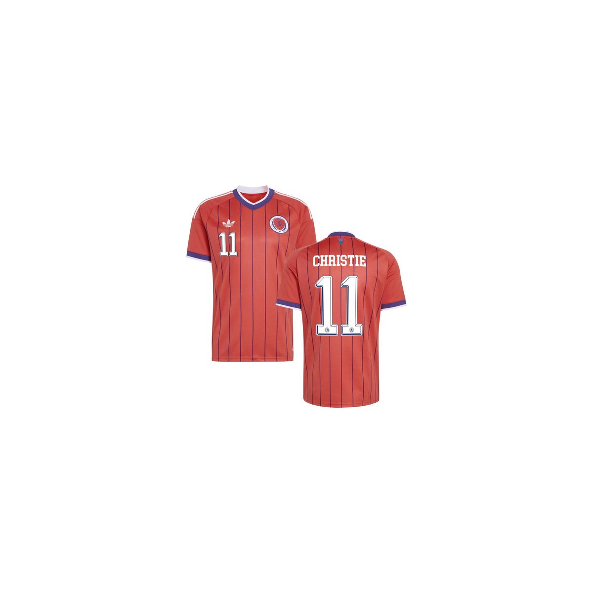CHRISTIE #11 Scotland Away Jersey 2026 World Cup – Red