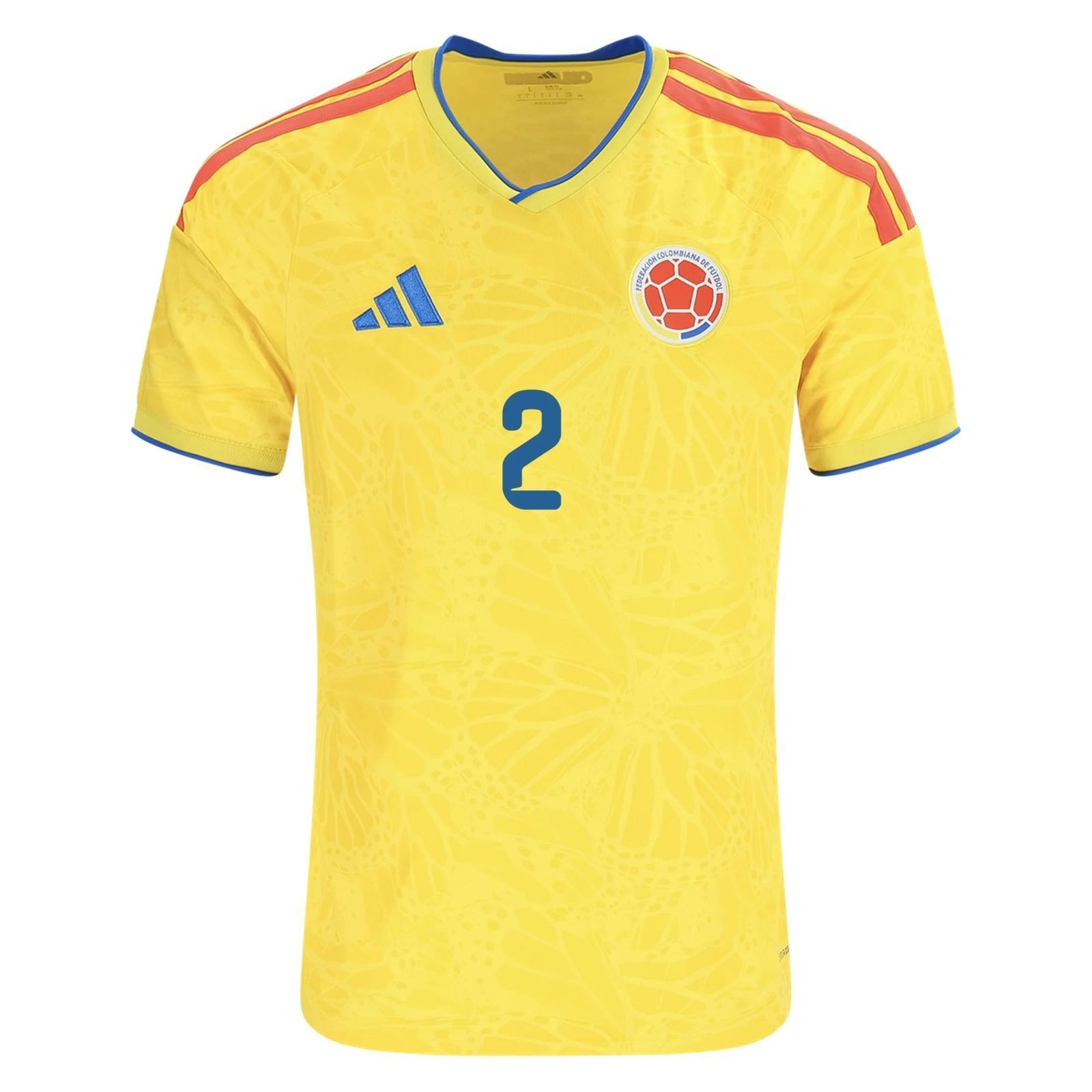Daniel Muñoz Colombia Home Jersey 26/27 – Neon Yellow — view 3