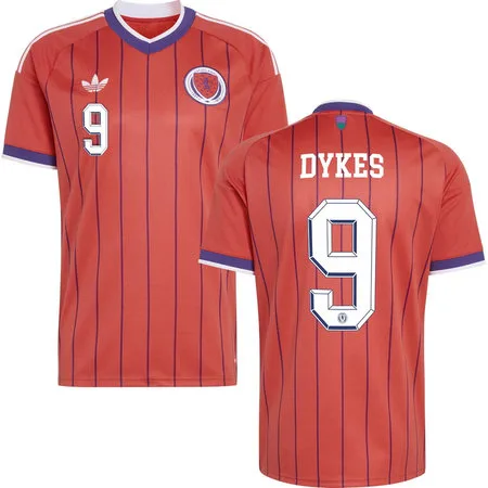DYKES #9 Skotský venkovní dres 2026 Světový pohár – červený