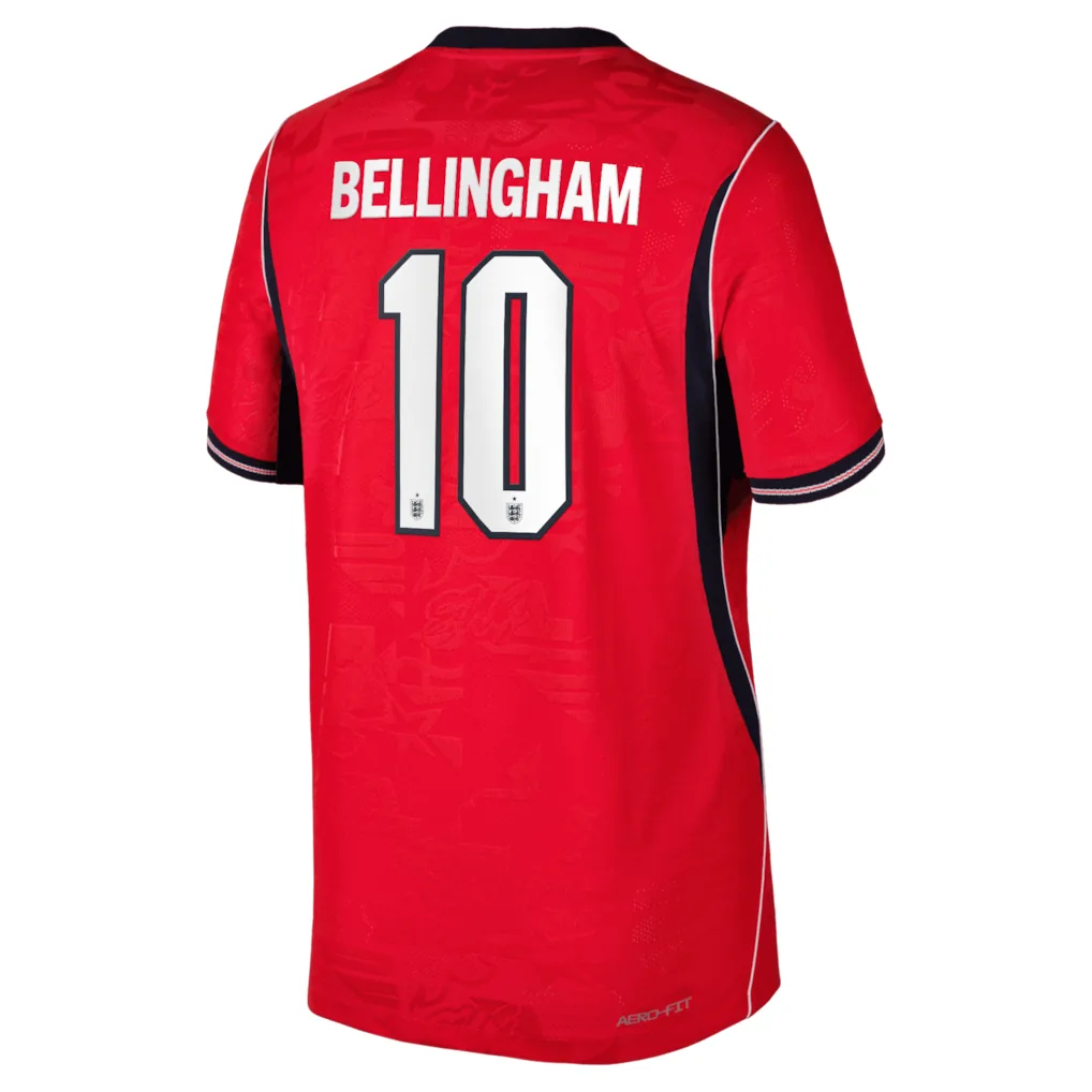 Tricou Bellingham #10 Anglia deplasare 2026 – Roșu – Copii — view 3