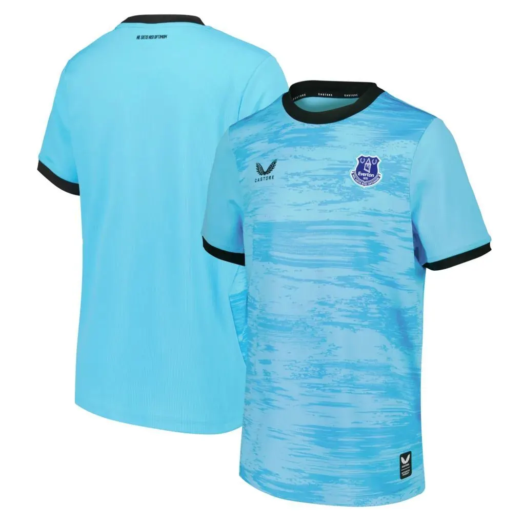 Everton Goalkeeper Jersey 26/27 – Green & Sky Blue – Kids