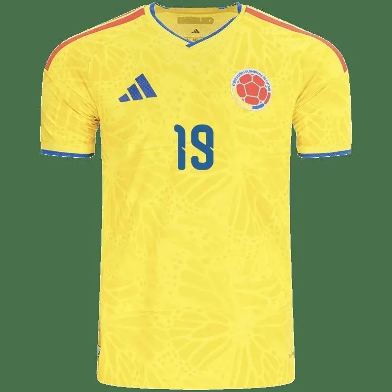 Luis Suárez Colombia Home Jersey 26/27 – Neon Yellow – Authentic #9 — view 3