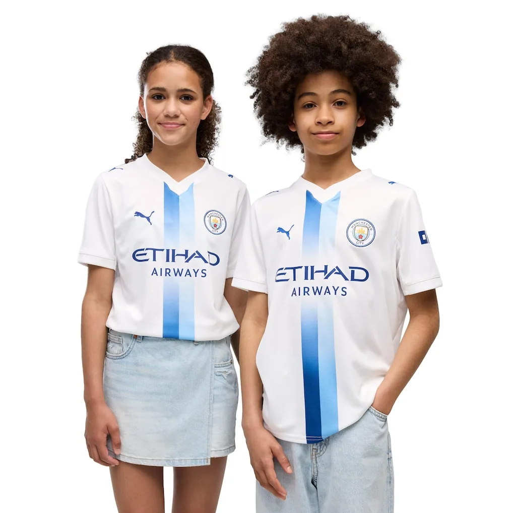 Tricou al treilea Manchester City 26/27 – Alb – Copii