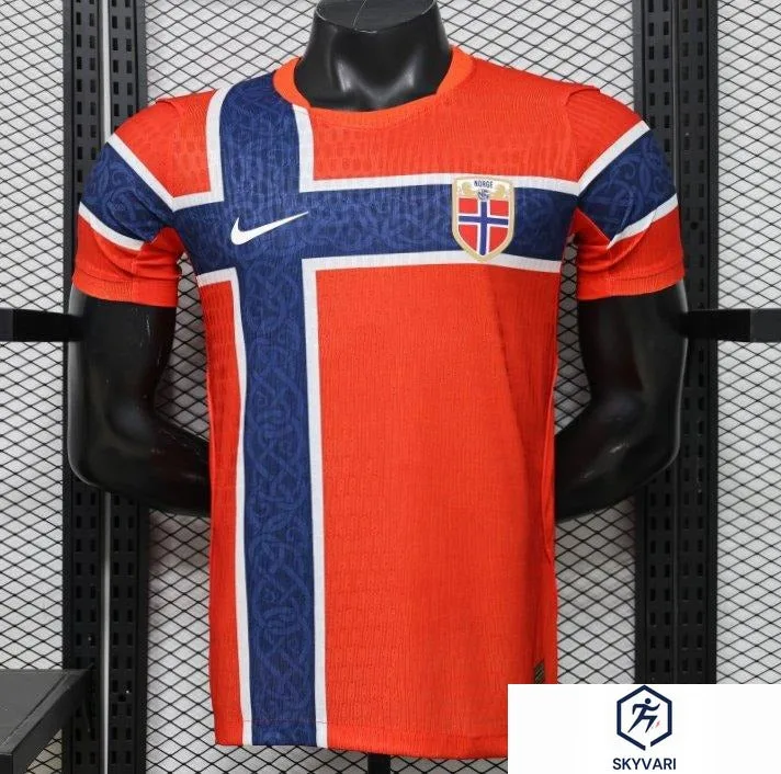 Camiseta Noruega Local 2026 – Roja – Versión Jugador