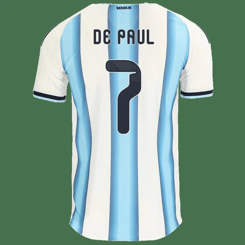 Rodrigo De Paul Argentina Home Jersey 26/27 – Sky Blue – Authentic