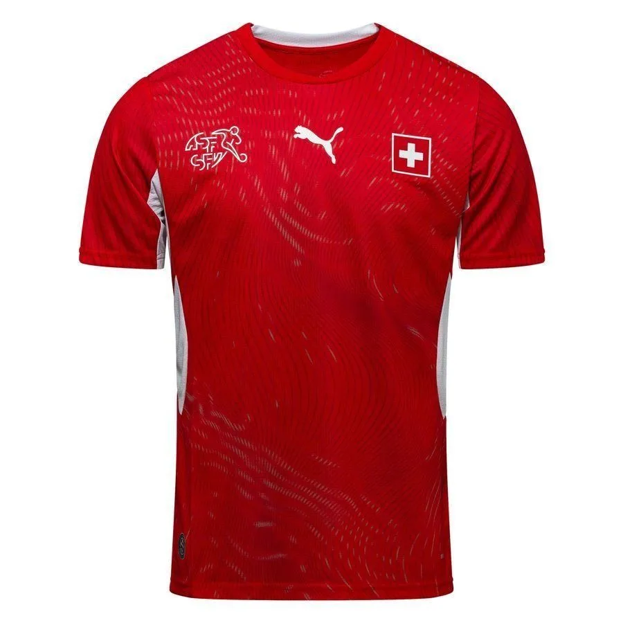 Camisa Home da Suíça 26/27 – Vermelha – Conjunto Infantil