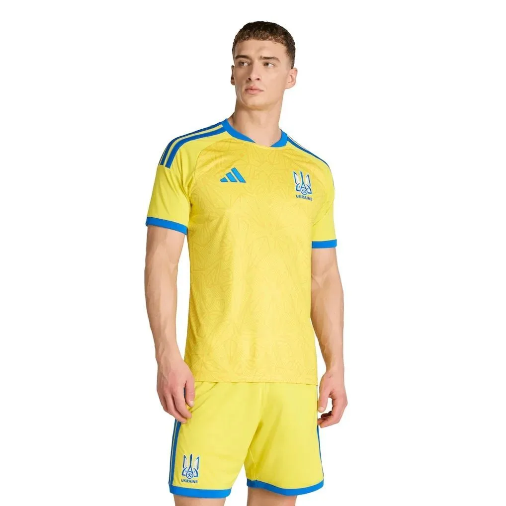 Ukrajinský domácí dres 2026 World Cup – Neon Yellow – Kit Kit pro děti