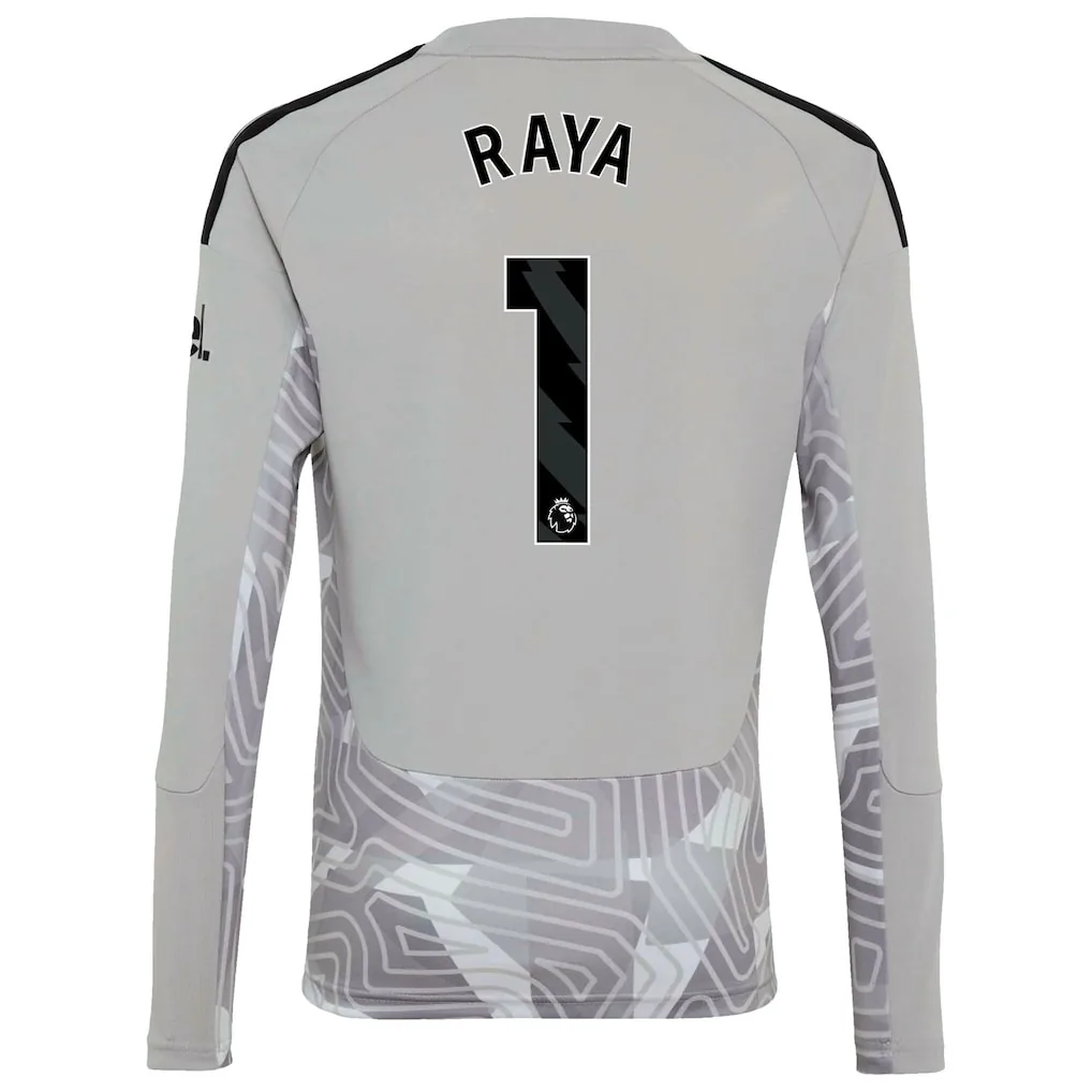 Raya #1 Arsenal Goalkeeper Jersey 26/27 – White – Kids — view 3