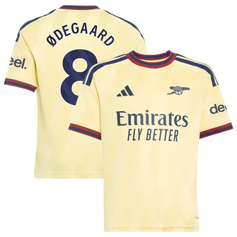 Ødegaard #8 Arsenal Third Jersey 26/27 – Gray – Kids