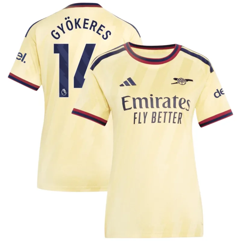 Gyökeres #14 Arsenal Third Jersey 26/27 – Gray – Women's