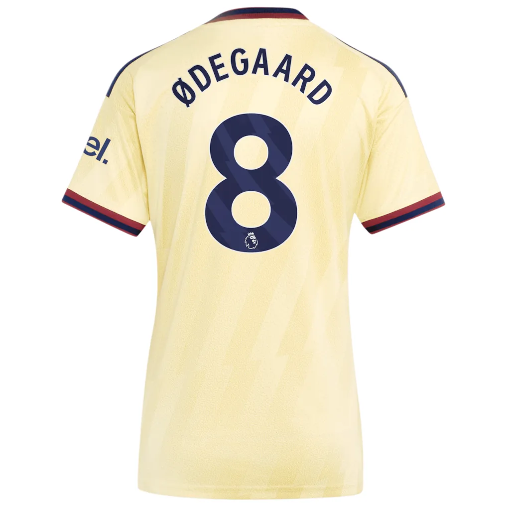 Ødegaard #8 Arsenal Third Jersey 26/27 – Gray – Women's — view 3