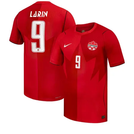 Cyle Larin #9 Canada Home Jersey 2026 World Cup – Red