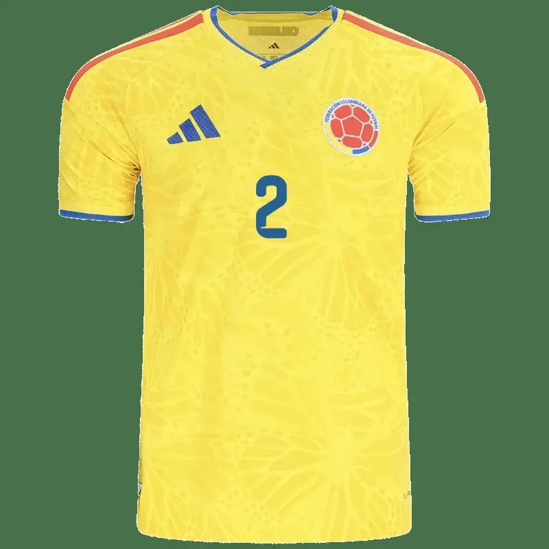 Daniel Muñoz Colombia Home Jersey 26/27 – Neon Yellow – Authentic — view 2