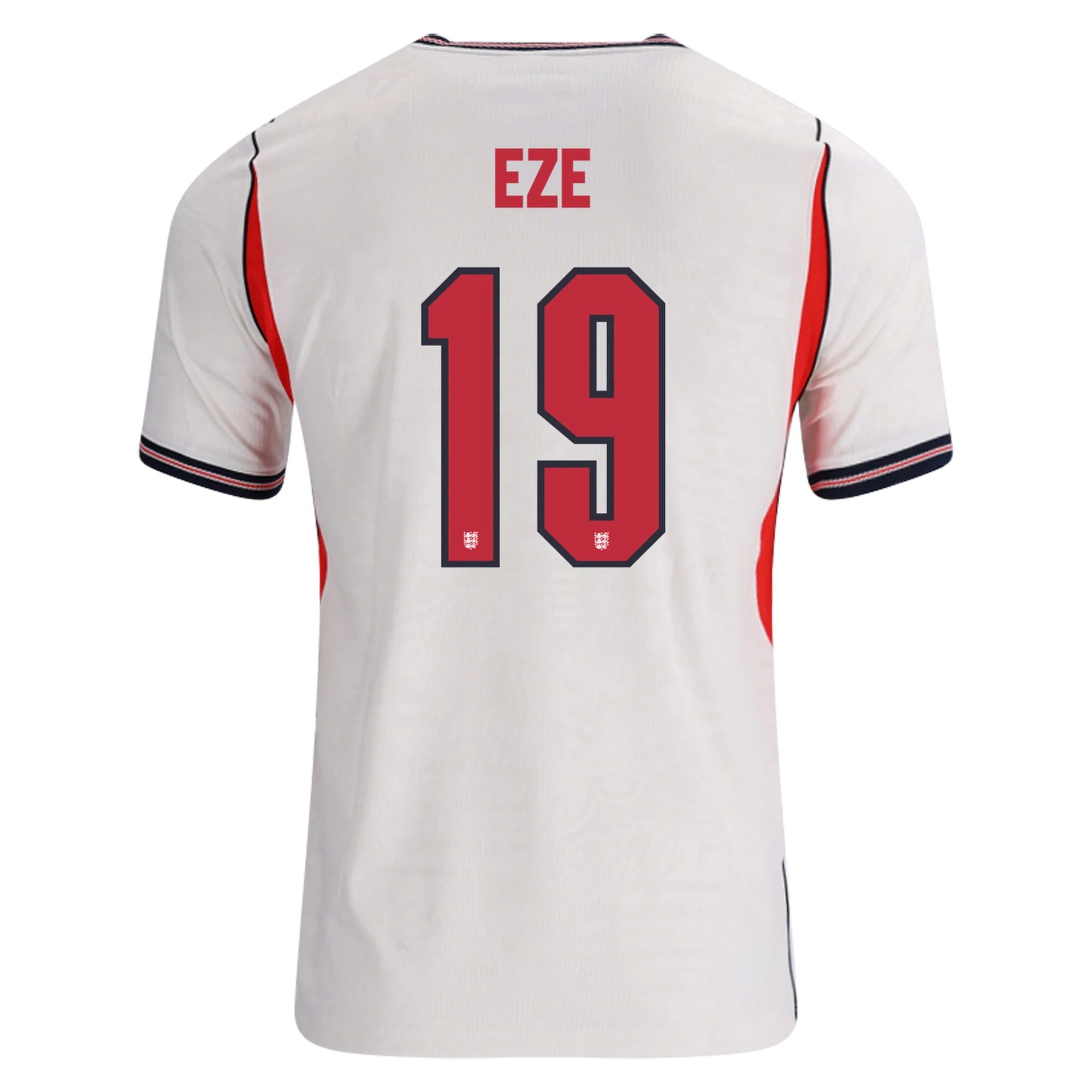 Eberechi Eze England Home Jersey 26/27 – White & Red