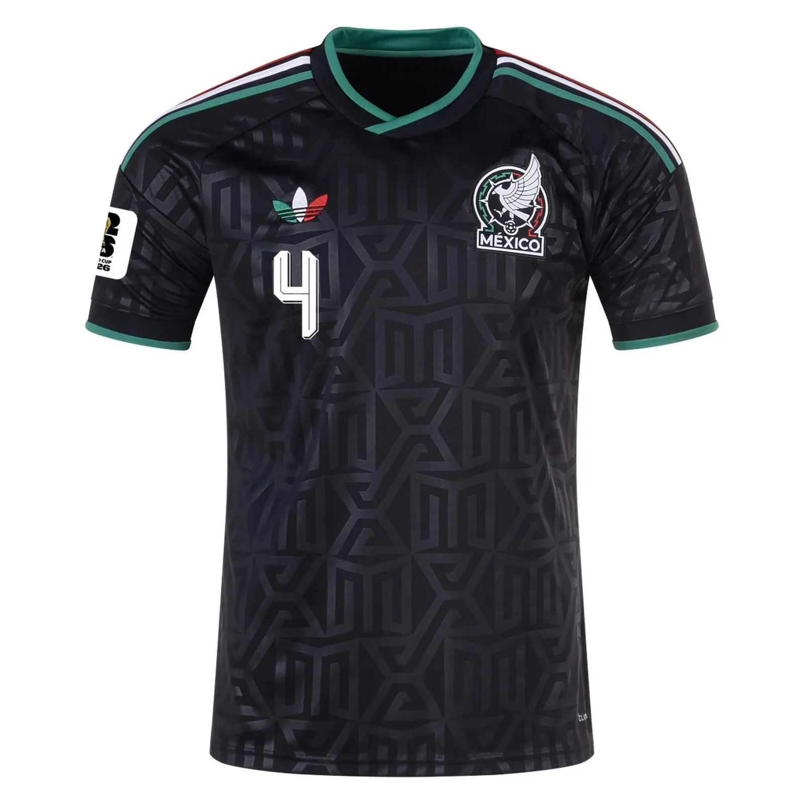 Edson Alvarez Mexico Third Jersey 2026 – Black — view 3