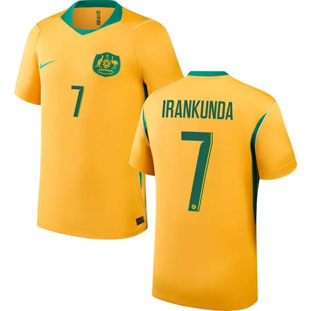 IRANKUNDA #7 Australia Home Jersey 2026 World Cup – Orange