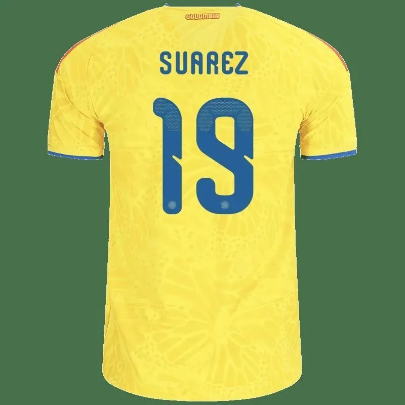 Luis Suárez Colombia Home Jersey 26/27 – Neon Yellow – Authentic