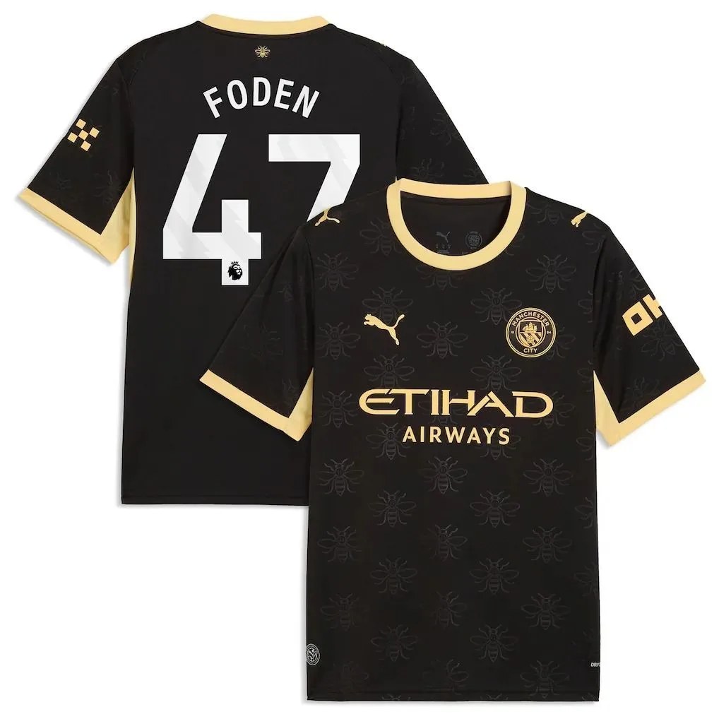 Foden #47 Manchester City Away Jersey 26/27 – Black