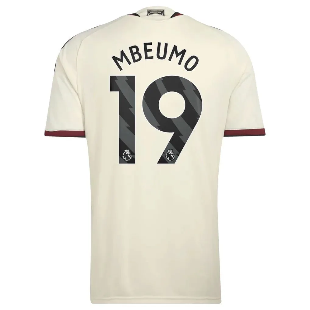 Mbeumo #19 Manchester United Third Jersey 26/27 – Gold — view 3
