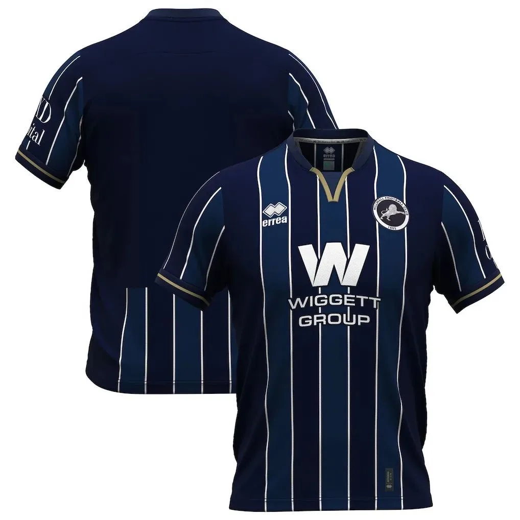 Millwall Fc Errea Home Jersey 2026 – Navy & Black