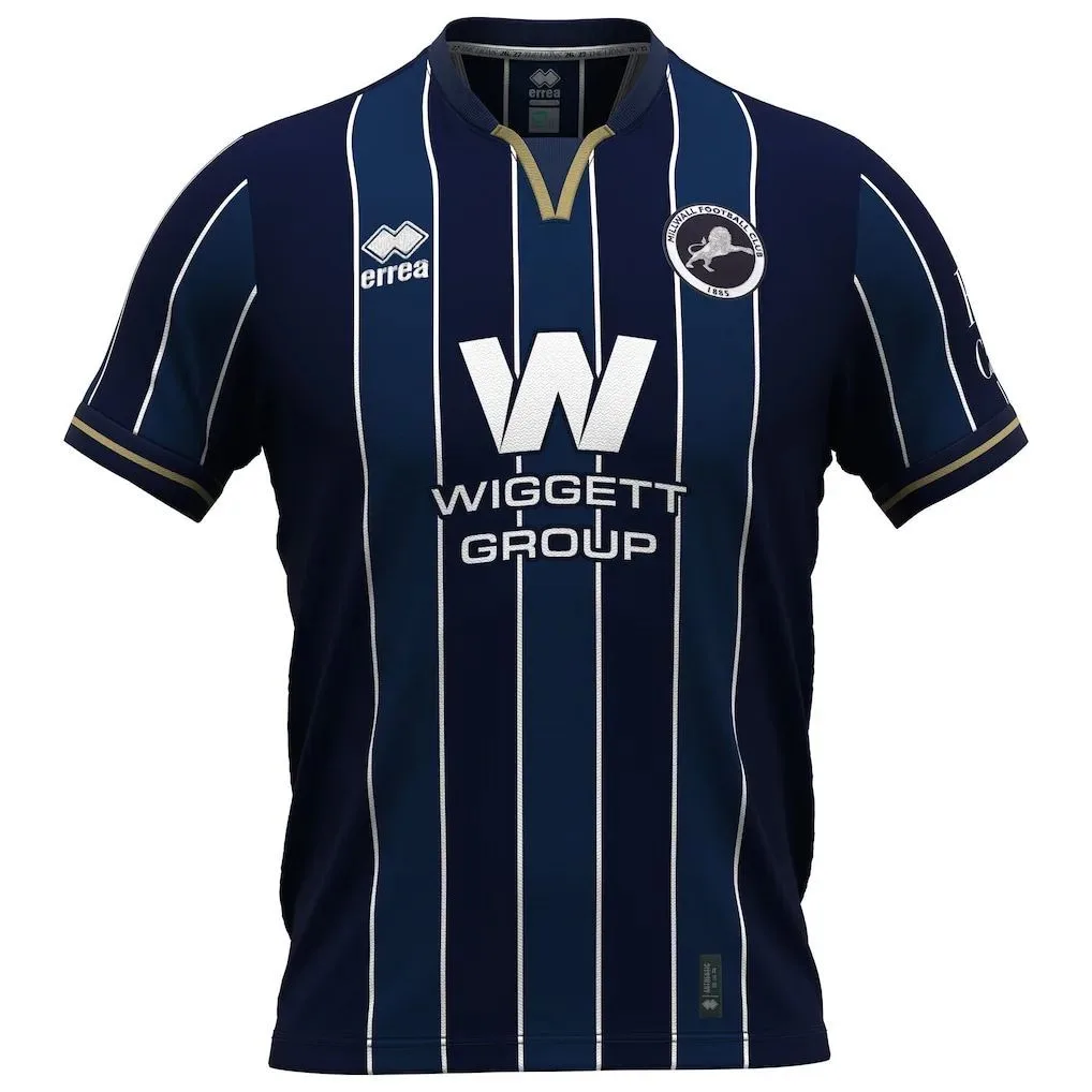 Millwall Fc Errea Home Jersey 2026 – Navy & Black — view 2