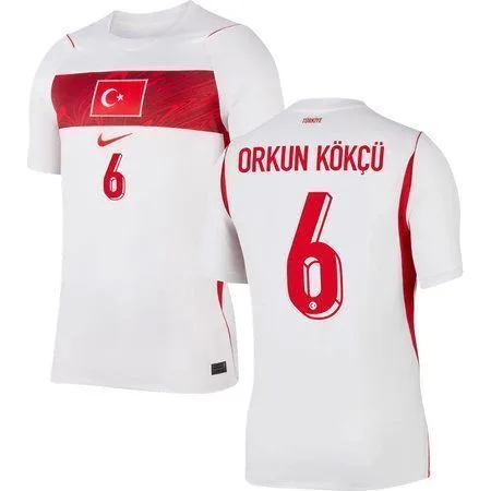 Orkun Kökçü #6 Turkey Away Jersey 2026 World Cup – White — view 3