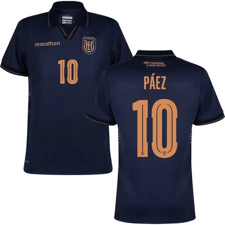 PÁEZ #10 Ecuador Away Jersey 2026 World Cup – Navy
