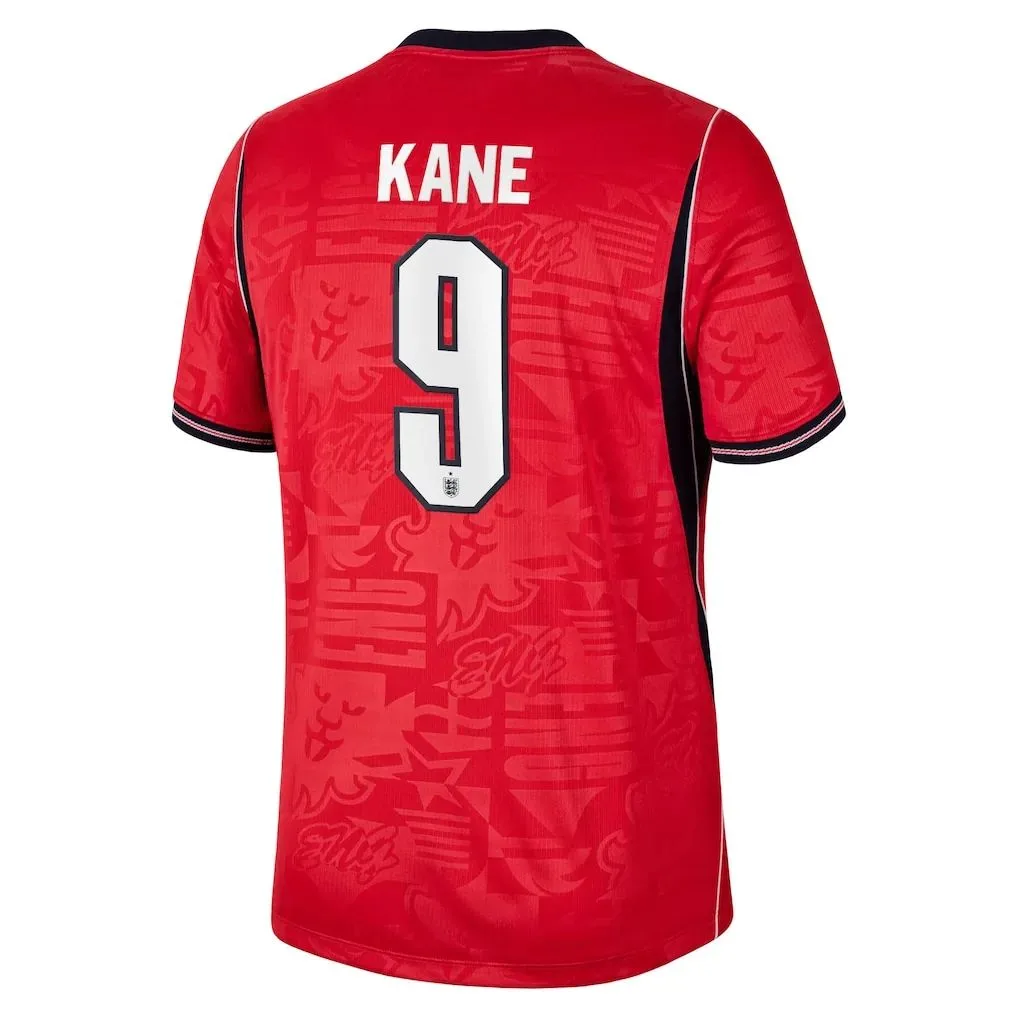 Phil Foden England Away Jersey 26/27 – Red #10 — view 3