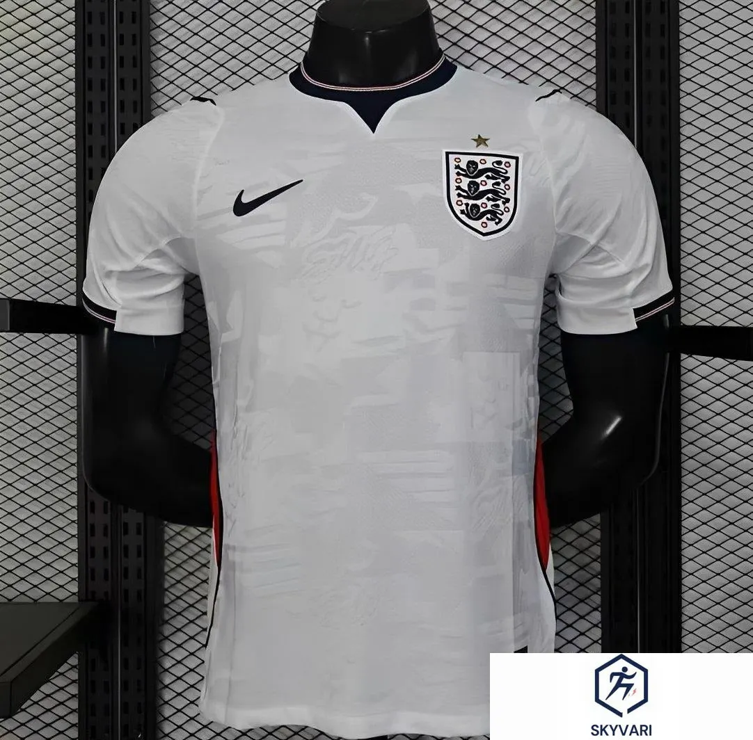 England Home Jersey 2026 – White & Red – Player Version