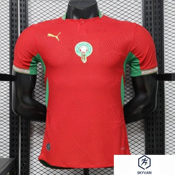 Morocco Home Jersey 26/27 – Red – Player Version