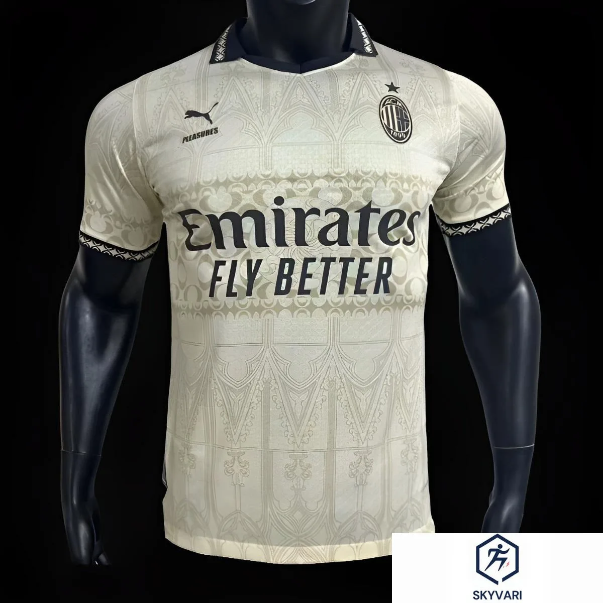 Ac Milan X Pleasures Jersey – White – Player Version