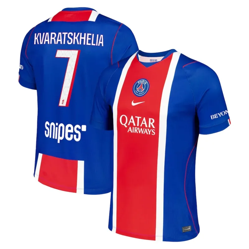 Kvaratskhelia #7 PSG Home Jersey 26/27 – Blue